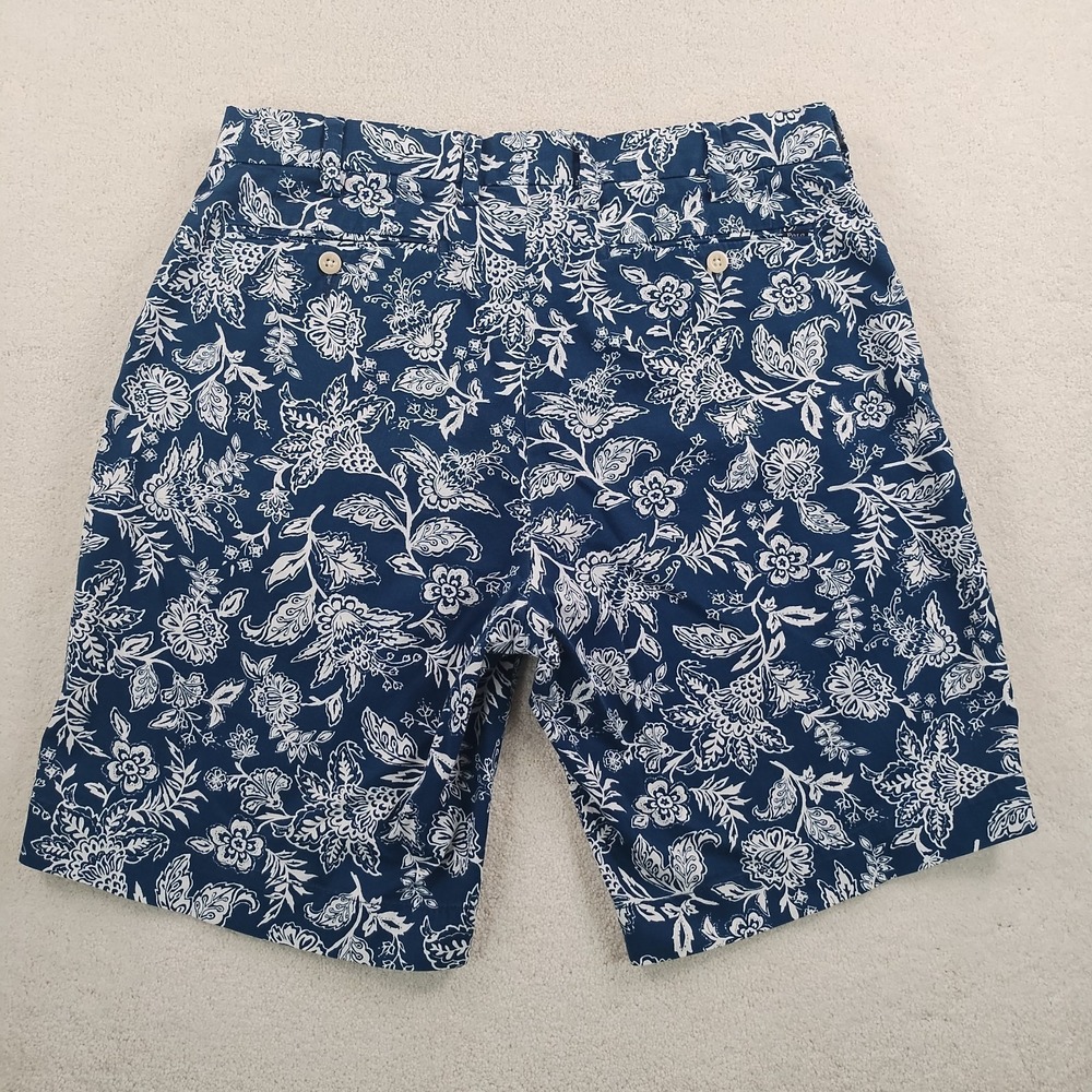 POLO Ralph Lauren Shorts Mens 32 Blue Floral Classic Fit Resort Aloha 9" Inseam - Picture 5 of 12